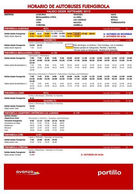 horario de autobuses de fuengirola a marbella|Fuengirola .